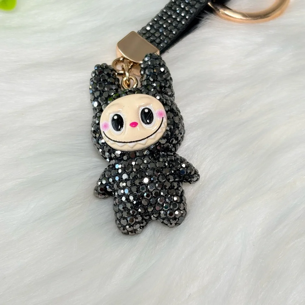 Sparkling‎ Black Character Keychain/Bag Charm